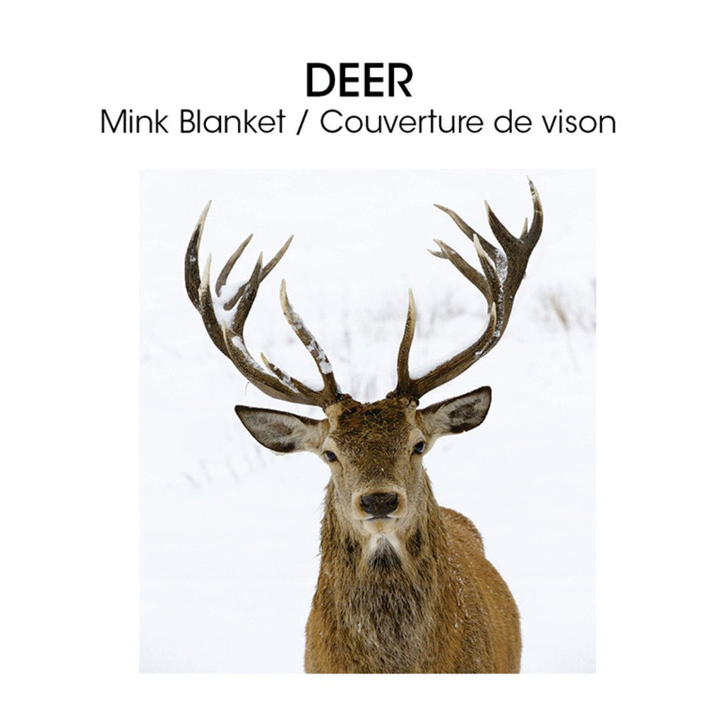 Lauren Taylor Micro Mink Blanket 78X94" (MP3) Deer