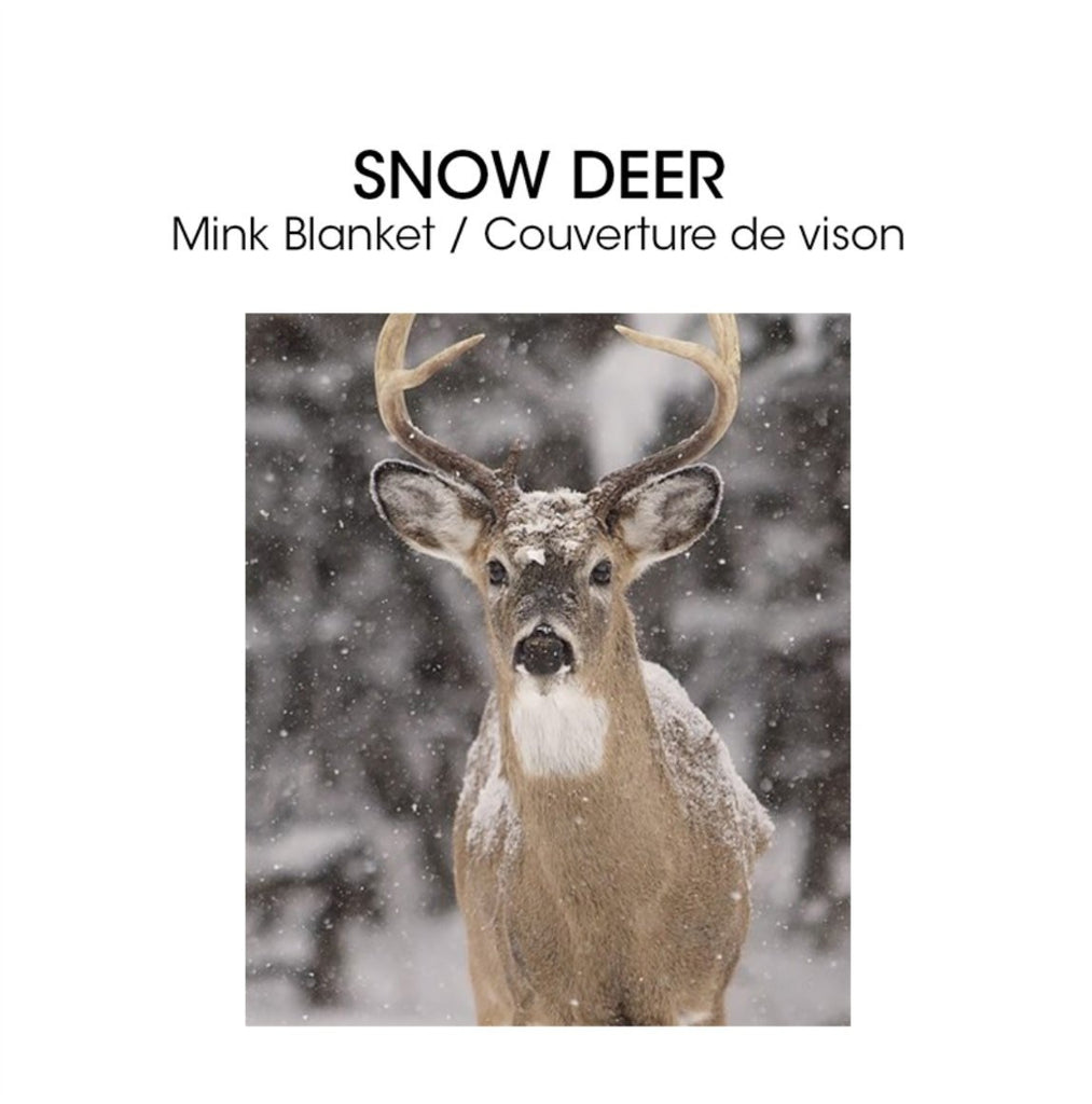 Lauren Taylo Micro Mink Blsnket 78X94" (MP3) Snow Deer