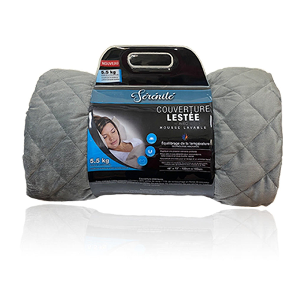 12LB Weighted Blanket Grey 42X72"