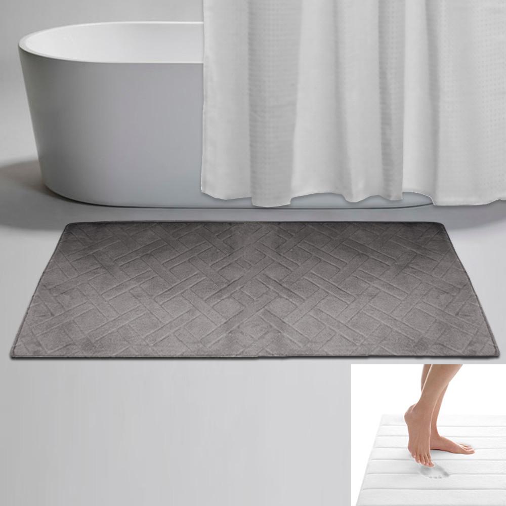 Memory Foam Bath Mat - Diamond Textured