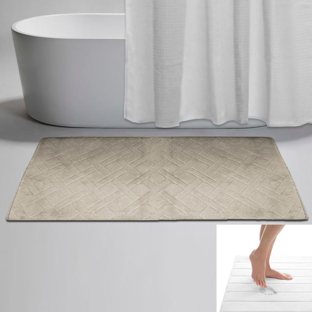 Memory Foam Bath Mat - Diamond Textured
